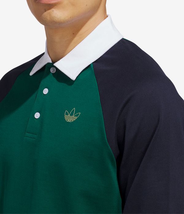 adidas Tyshawn Rugby Sweatshirt (collegiate green legend ink)