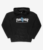 Thrasher x Santa Cruz Screaming Logo Felpa Hoodie (black)