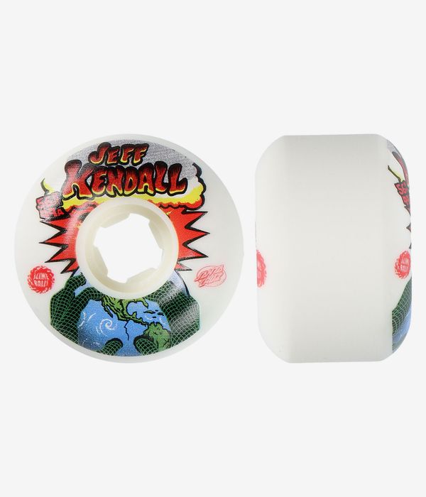 Santa Cruz Kendall End Of The World Reissue Chubbies Slime Balls Rollen (white) 56 mm 99A 4er Pack
