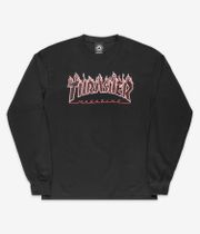 Thrasher Flame Longues Manches (black red)