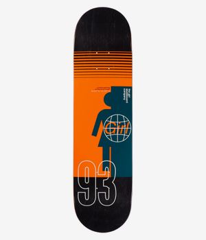 Girl Geering International OG 8" Skateboard Deck (black orange)