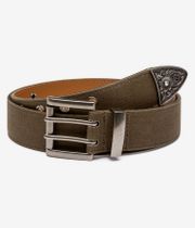 Dime Waxed Canvas Gürtel (brown olive)