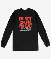 Fucking Awesome Drunk And Sad Longues Manches (black)