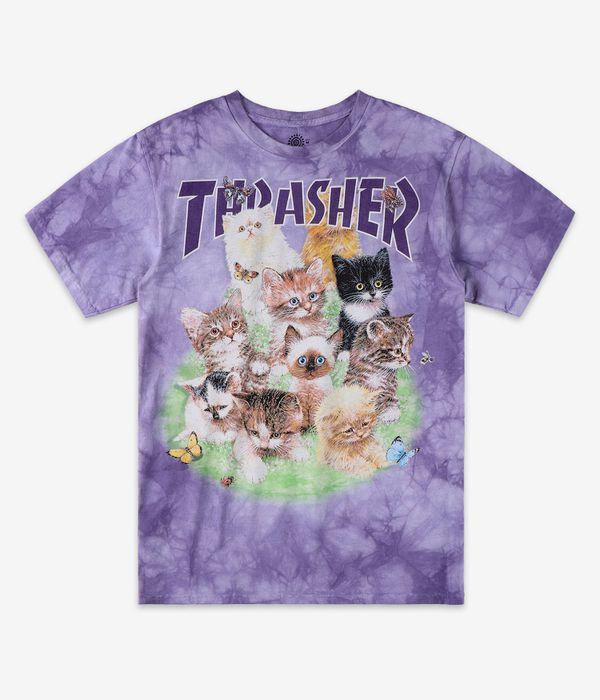 Thrasher x Mountain Gear Thrasher Kitten T-Shirt (purple)
