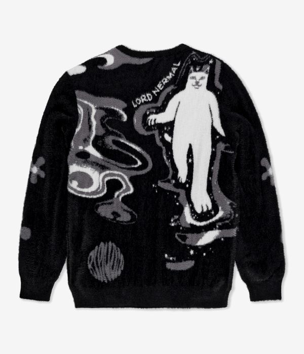 RIPNDIP Space Walk Mohair Sweatshirt (black)