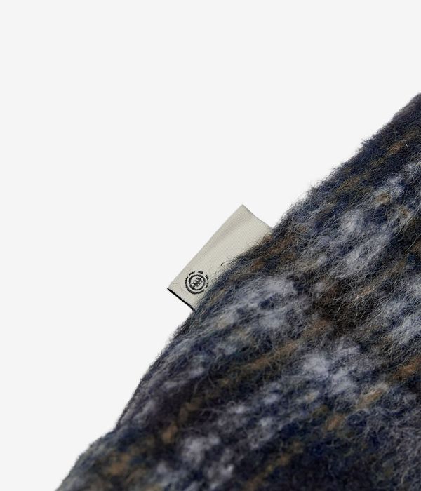 Element Fuzzy Check Zip Overshirt Jacket (brushed plaid dark slate)