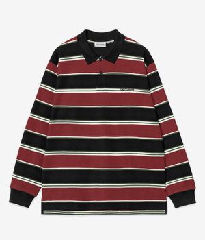 Carhartt WIP Malone Polo (stripe dark brick)