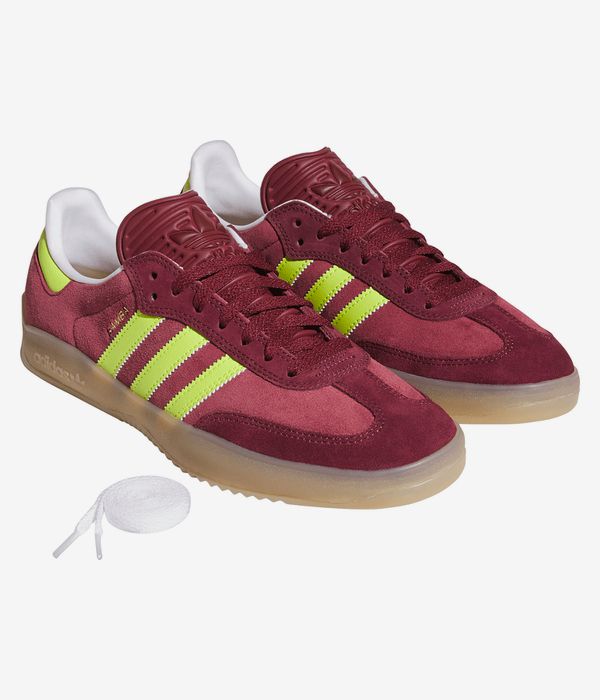 adidas Skateboarding Puig Samba Shoes (maroon semi solar yellow shadow)