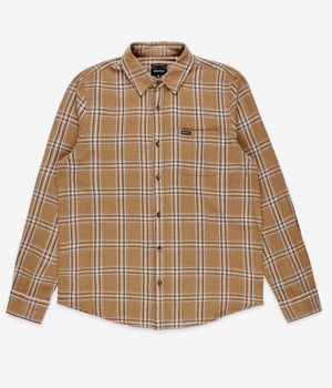 Brixton Charter Linen Blend Camicia (washed cooper whitecap plaid)