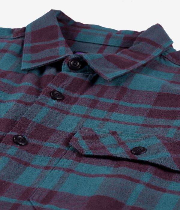Patagonia Organic Cotton Fjord Flannel Shirt (ice caps belay blue)