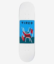 Tired Skateboards Seats 8.125" Skateboard Deck (white)