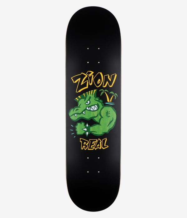 Real Zion Bad Gator Heavyweight 8.5" Planche de skateboard (black)