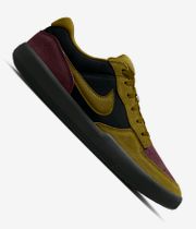 Nike SB Force 58 Chaussure (black olive flak burgundy crush)