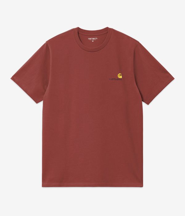 Carhartt WIP American Script Organic T-Shirt (oxide red)