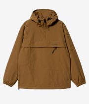 Carhartt WIP Windbreaker Pullover Supplex Jacket (deep h brown black)