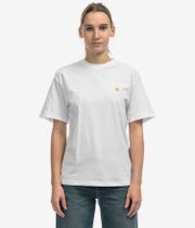 Carhartt WIP W' Chase Organic Camiseta women (white gold)