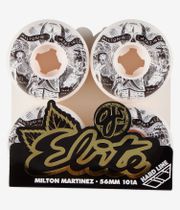 OJ Martinez Craneo Elite Hardline Wheels (white black) 56mm 101A 4 Pack