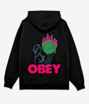 Obey World In Flames sweat à capuche (black)