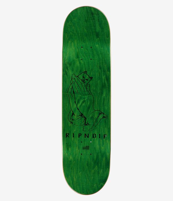RIPNDIP Lord Nermal 8.5" Skateboard Deck (olive pine white)