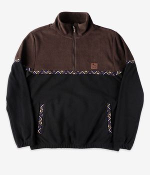 Iriedaily Monte Noe Troyer 1/2-Zip Sweatshirt (dark coffee)