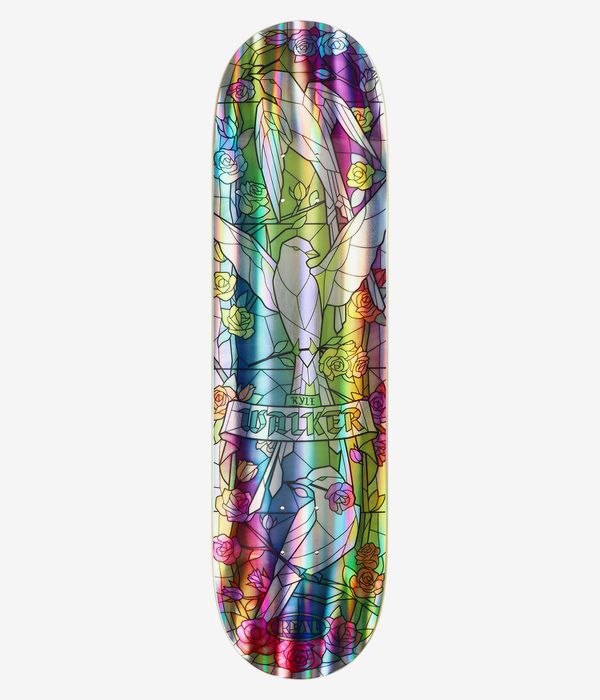Real Kyle Cathedral 8.38" Planche de skateboard (holographic rainbow foil)