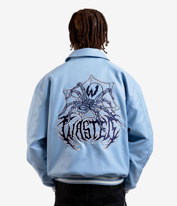 Wasted Paris Prey Varsity Jacket (light blue)