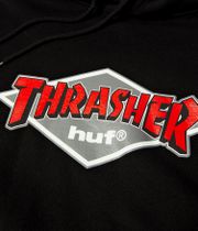 HUF x Thrasher Logo Hoodie (black)