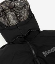 Wasted Paris Puffer Hood Reverse Taiga Jacket (black camo)