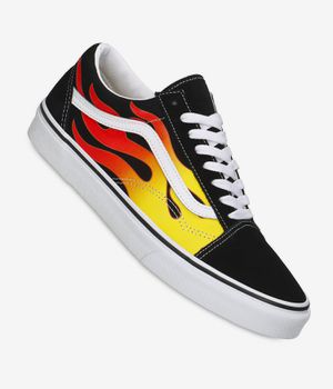 Vans Old Skool Shoes (flame black black true white)