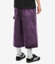Poetic Collective Sculptor Shorts (purple acid denim wash)