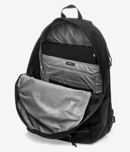 vans construct backpack black white