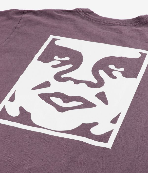 Obey Bold Icon Face T-Shirt (pigment plum perfect)