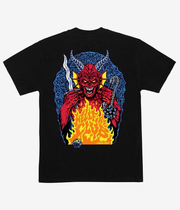 Santa Cruz x Stranger Things Hellfire Pit T-Shirt (black)
