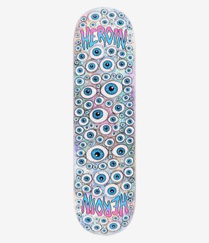 Heroin Skateboards Eyes Holographic Symmetrical 8.5" Skateboard Deck (multi)