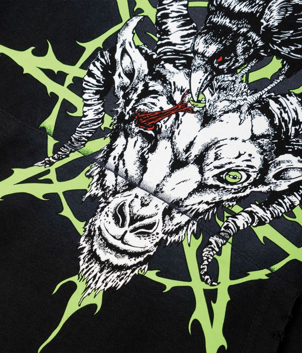 Welcome x Slipknot Ravenous Distressed Sun Fade Hoodie (black fade)