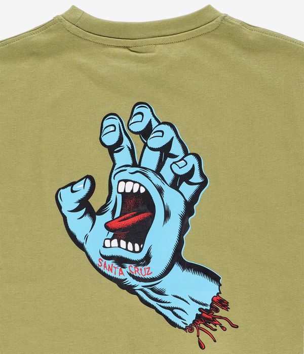 Santa Cruz Screaming Hand Chest T-Shirt (iguana)
