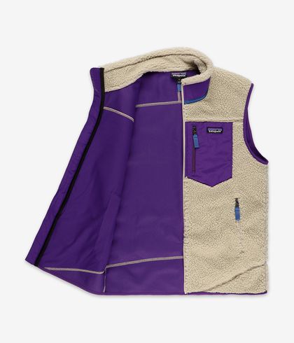 Patagonia Classic Retro X Vest Pelican Purple Buy At Skatedeluxe