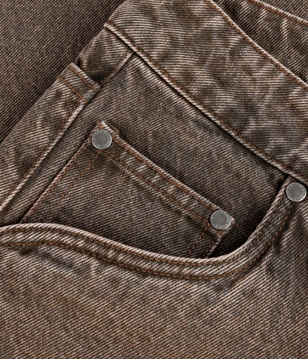 Dime Baggy Denim Jeans (sandblasted brown)