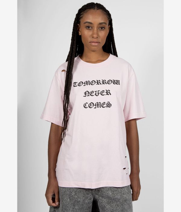 Wasted Paris Destroy Never Comes T-Shirt (faded sour pink)