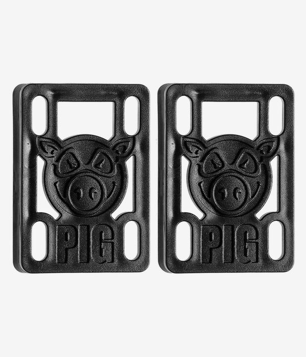 Pig Piles 1/4" Riser Pads (black) 2 Pack