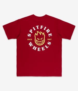 Spitfire Bighead Classic T-Shirt (cardinal red white)