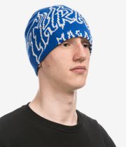 Thrasher Fire Outlined Beanie (blue)
