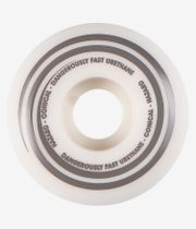 Madness Hazard Radio Active CS Conical Rollen (white) 54mm 101A 4er Pack