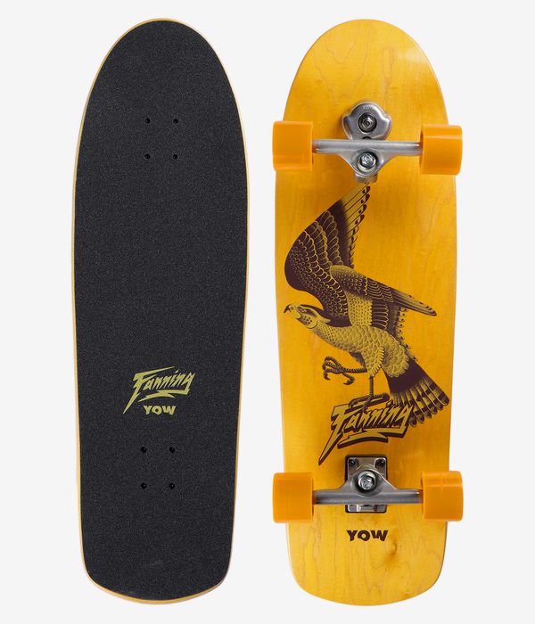 YOW Fanning Falcon Performer 33.5" (85,1cm) Surfskate Cruiser (yellow)