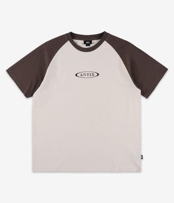 Antix Simplex Raglan Organic T-Shirt (chocolate sand)