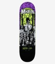 Zero x Misfits Earth A.D. 8.5" Planche de skateboard (purple green dipped)