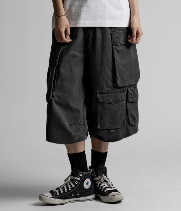 Wasted Paris Grant Shorts (faded black)
