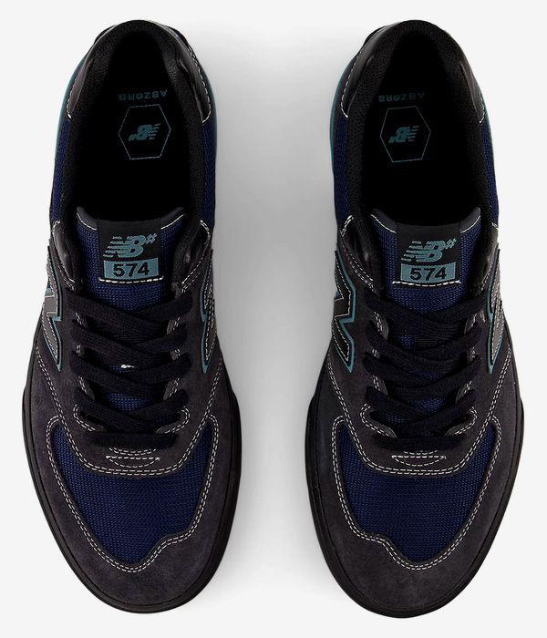 New Balance Numeric 574 Vulc Shoes (faded black faded teal)