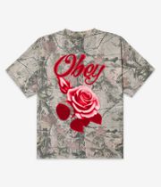 Obey Airbrushed Rose T-shirt (leaf camo)