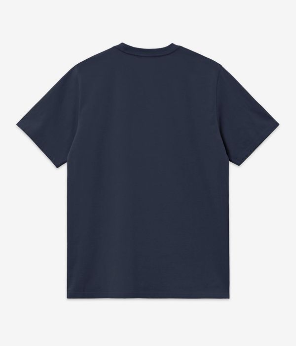 Carhartt WIP Script Embroidery T-Shirt (deep night white)